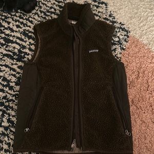 Patagonia Brown Fuzzy Vest